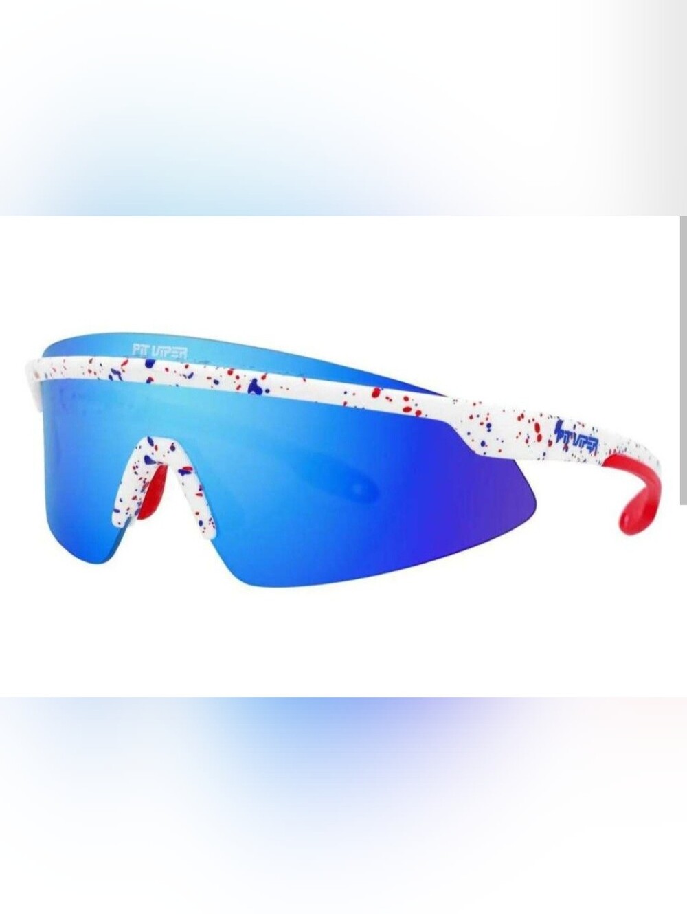 Pit Viper "The Absolute Freedom" Red, White And Blue Skysurfer Sunglasses New